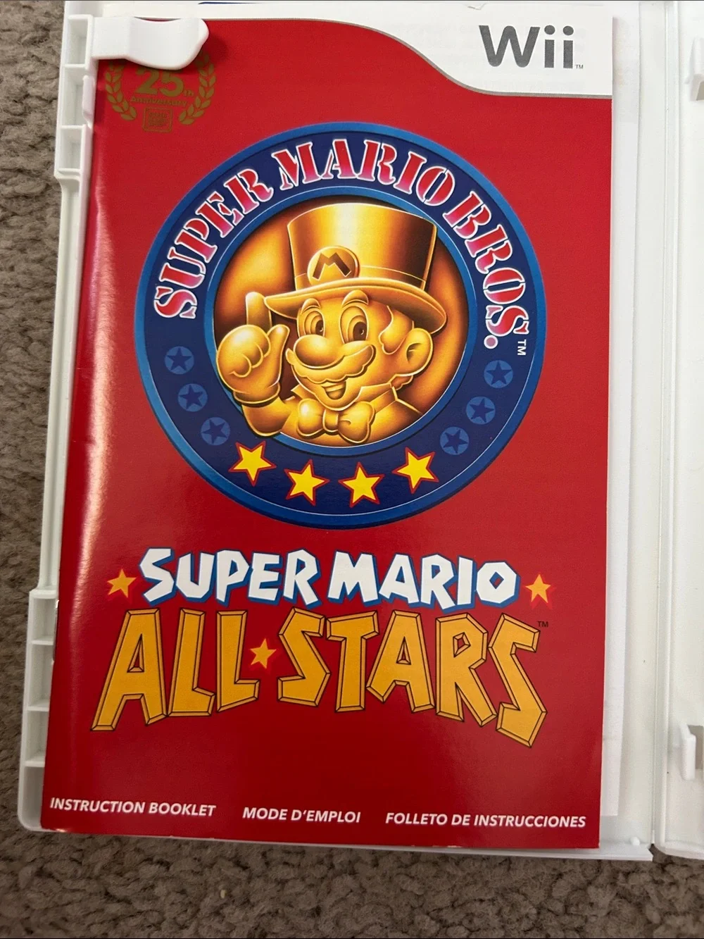 Nintendo Wii Super Mario All-Stars — Red & Gold Cover